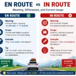En Route vs In Route