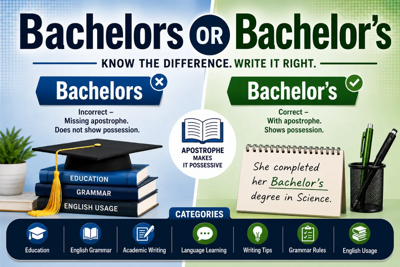 bachelors or bachelor's