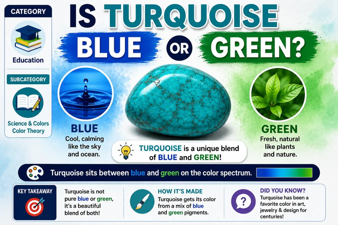 is turquoise blue or green