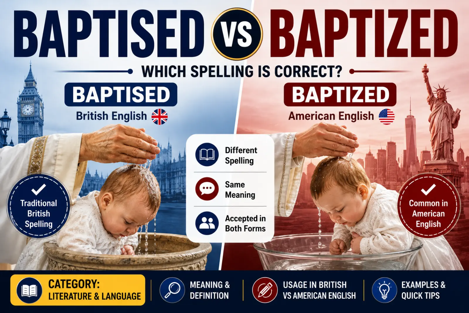 baptised or baptized