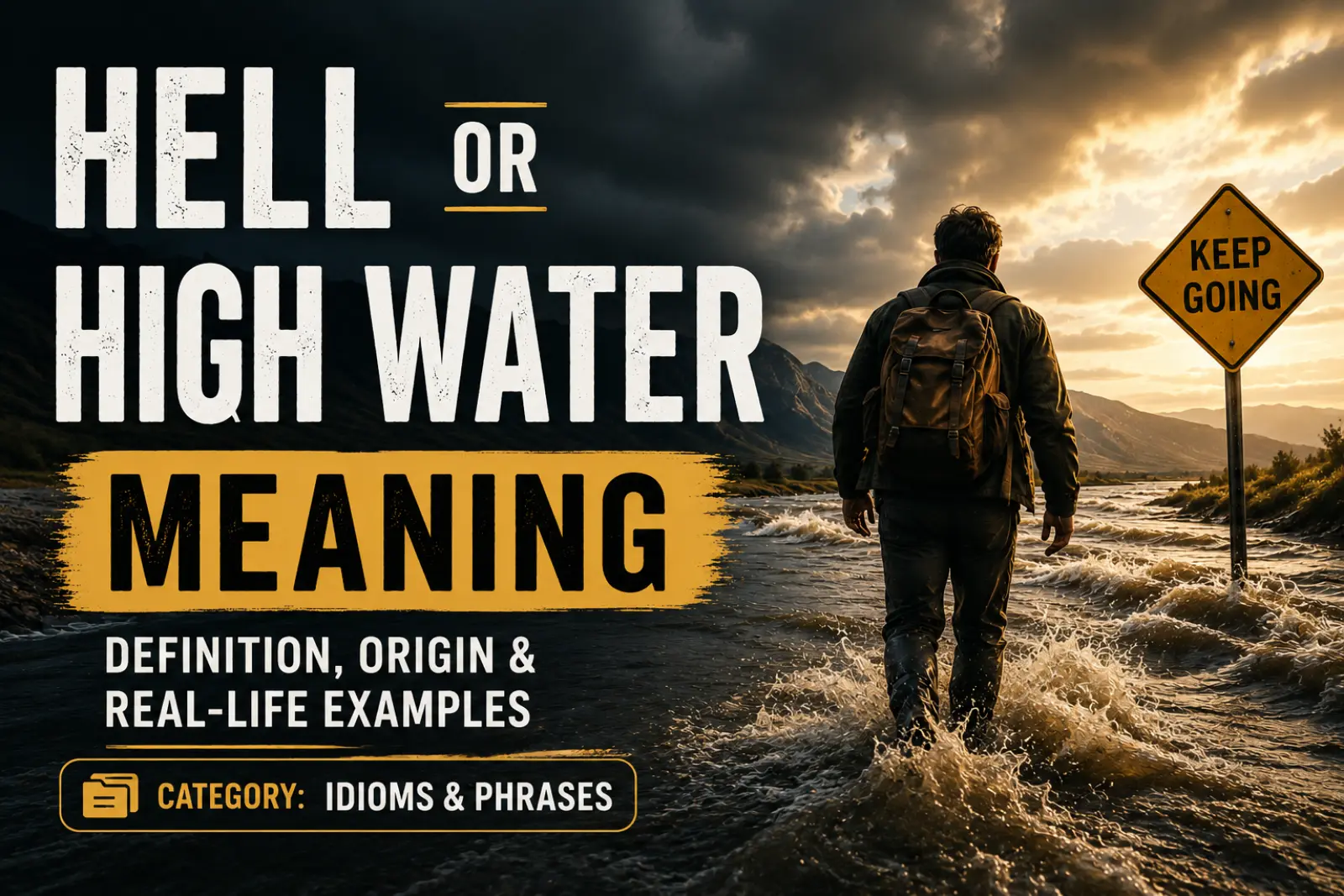 hell or high water meaning