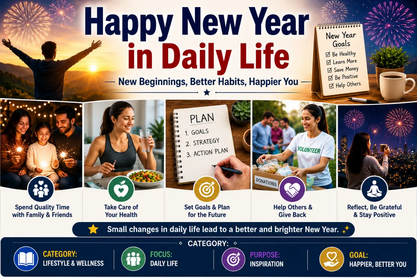 Happy New Year in Daily Life