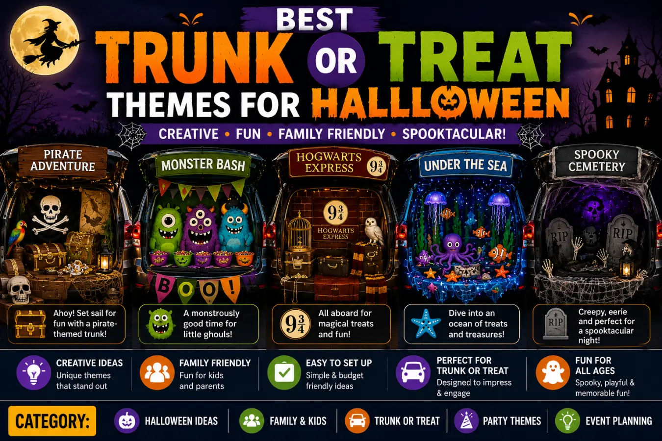 Best Trunk or Treat Themes for Halloween