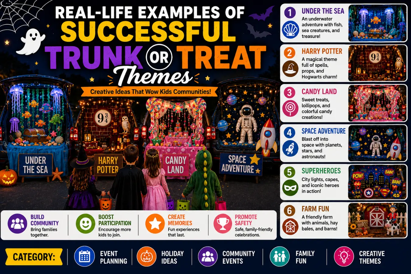 Real-Life Examples of Successful Trunk or Treat Themes