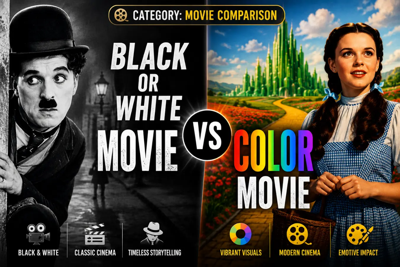 Black or White Movie vs Color Movie