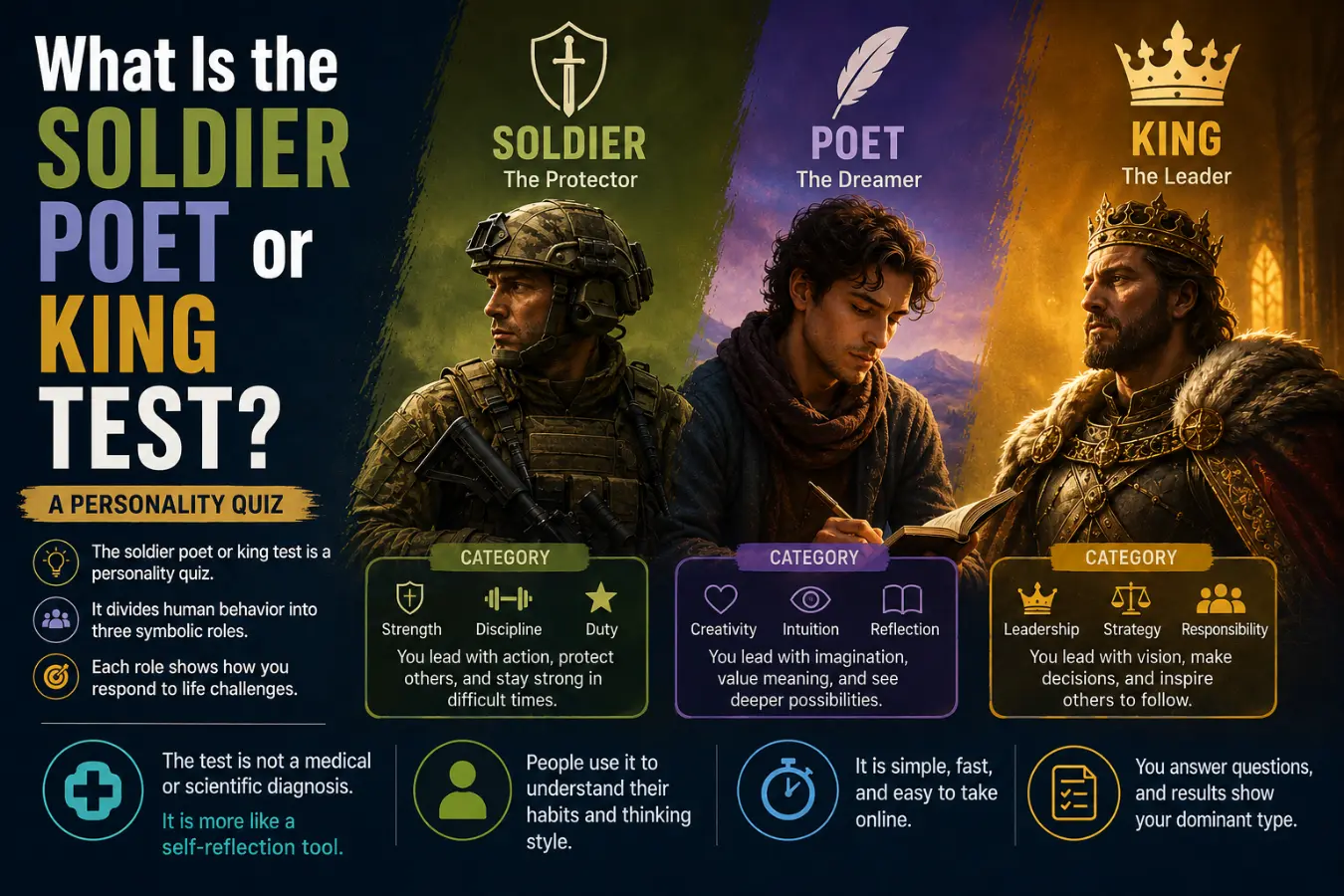 What Is the Soldier Poet or King Test?