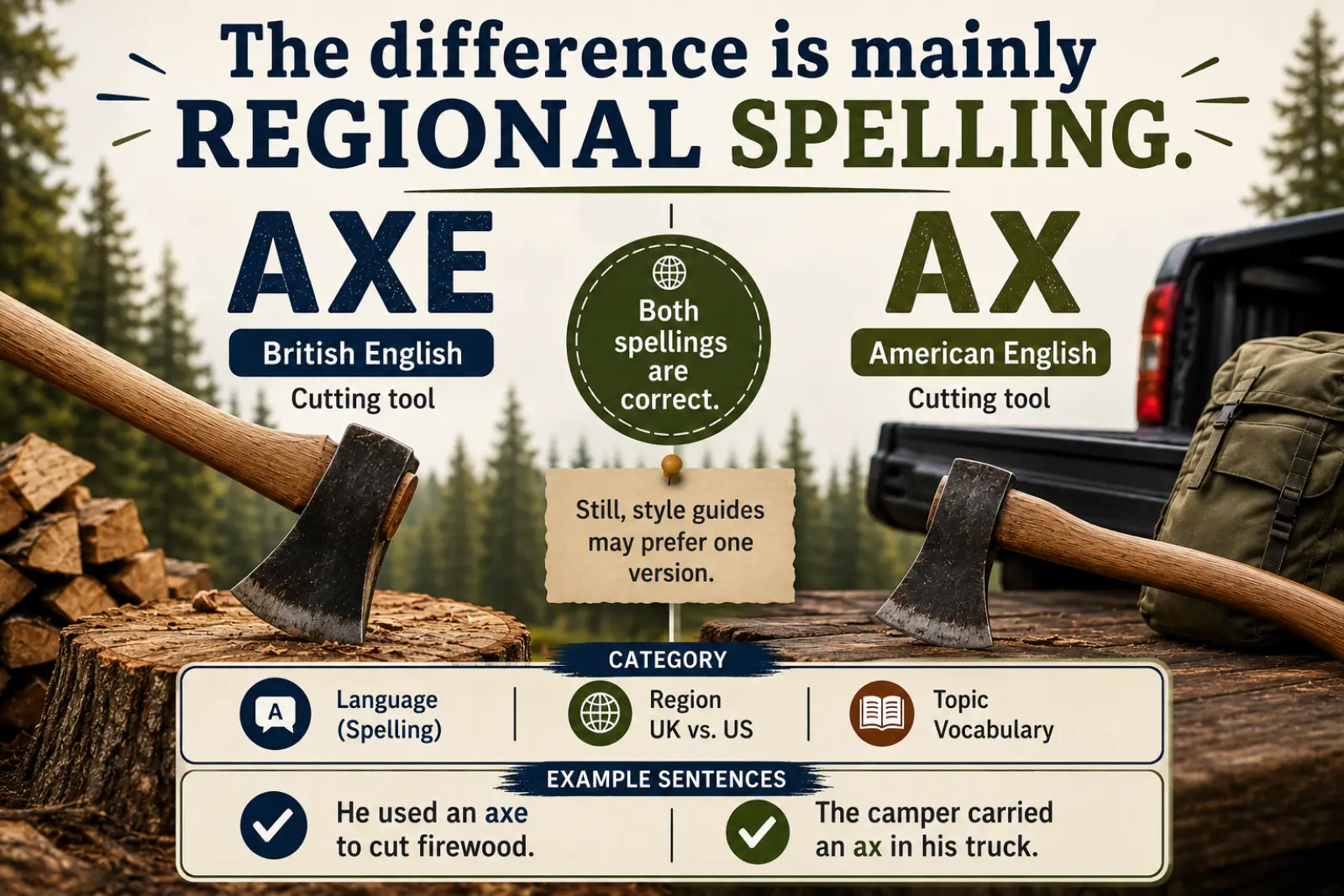 Axe or Ax: What Is the Difference?