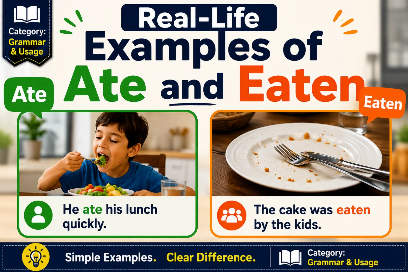 Real-Life Examples of Ate and Eaten