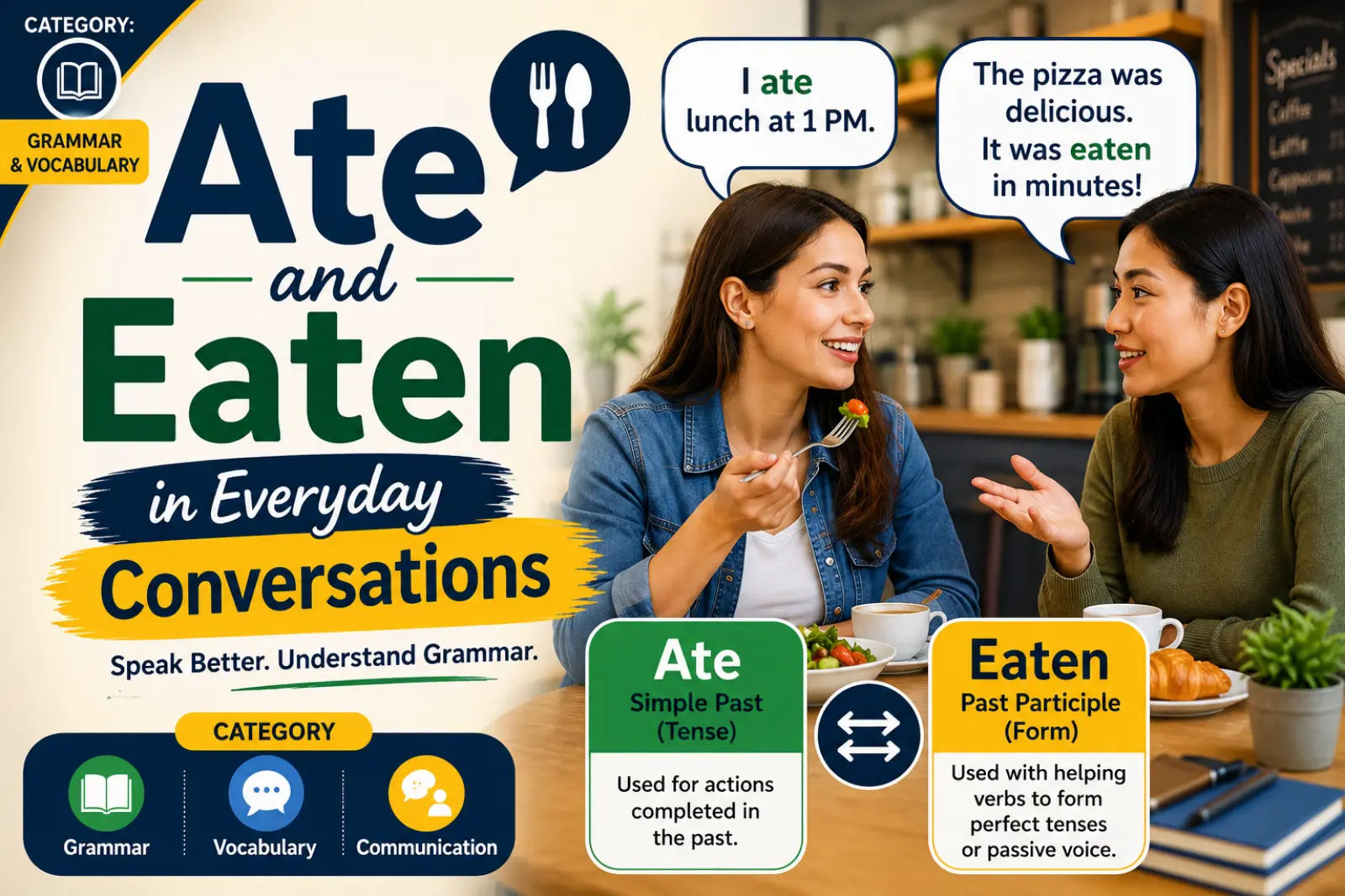 Ate and Eaten in Everyday Conversations