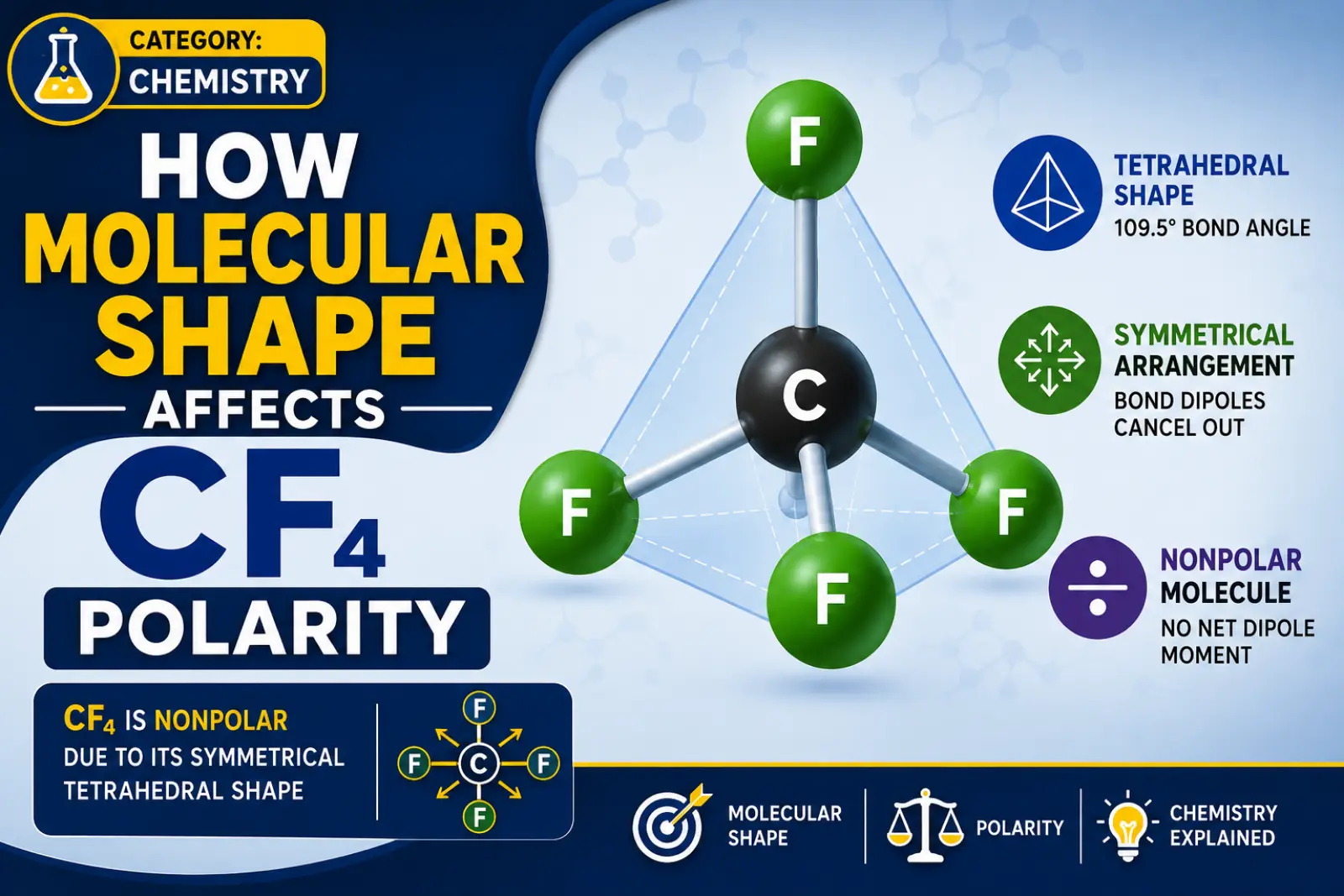 How Molecular Shape Affects CF4 Polarity