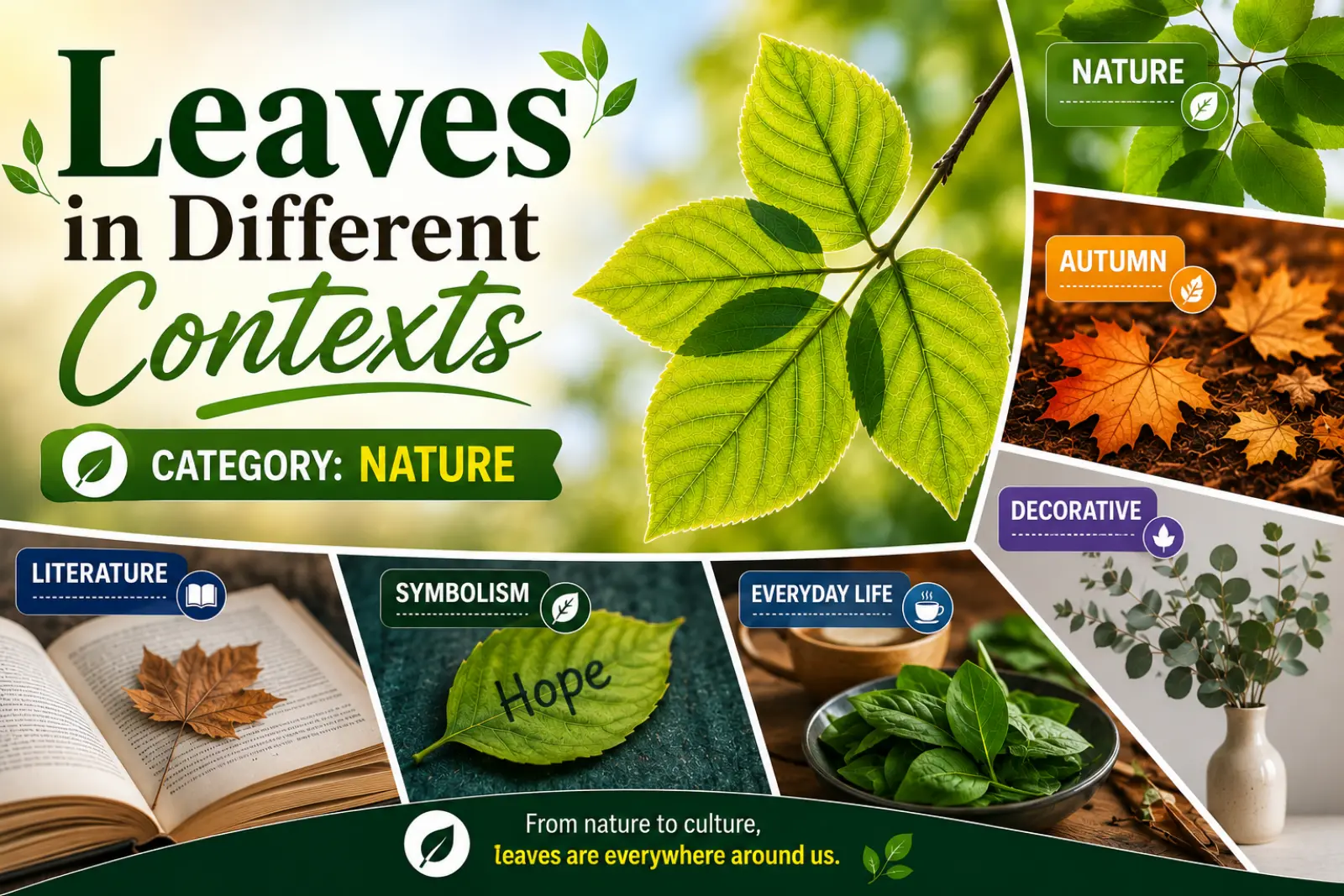 Leaves in Different Contexts