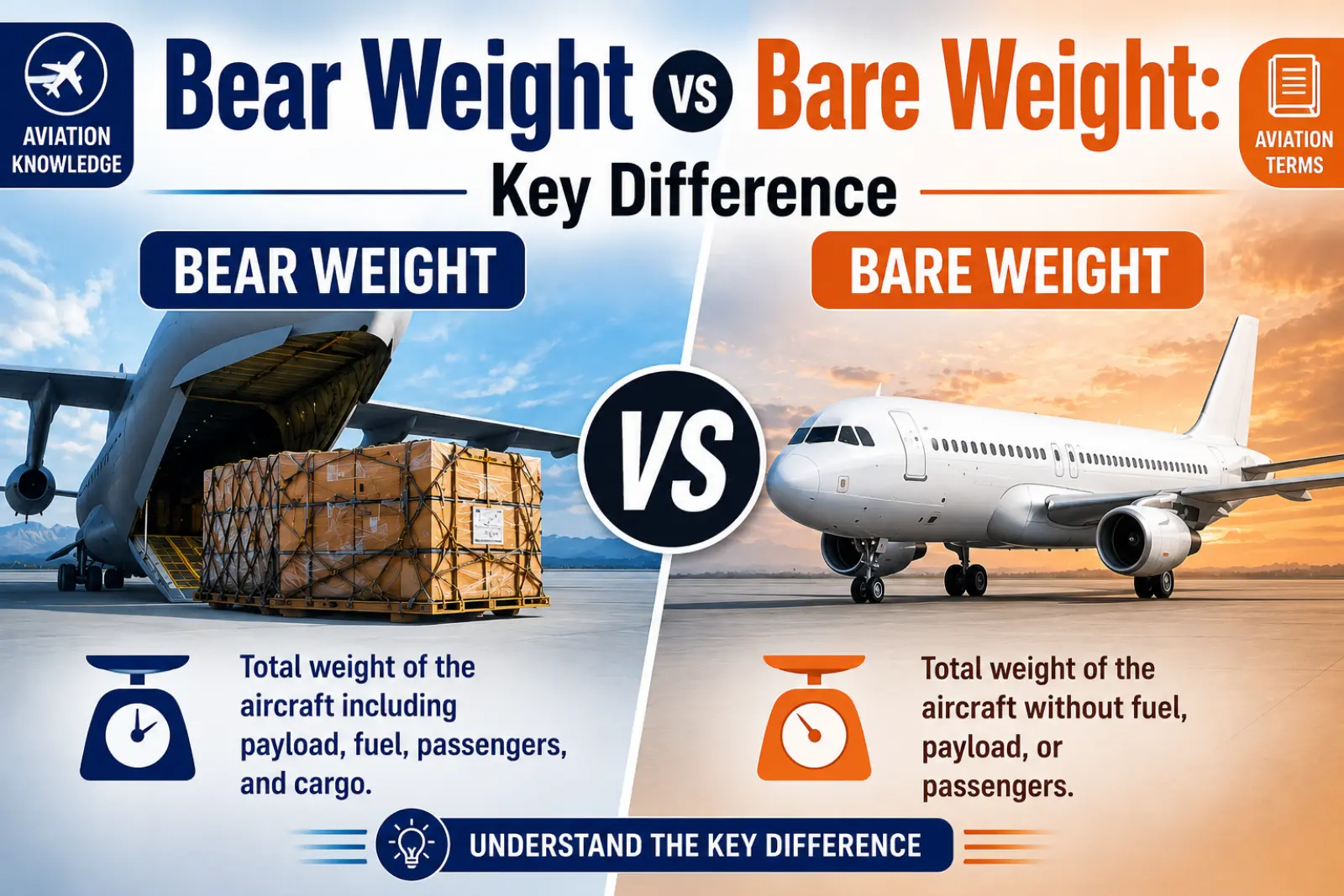 Bear Weight vs Bare Weight: Key Difference