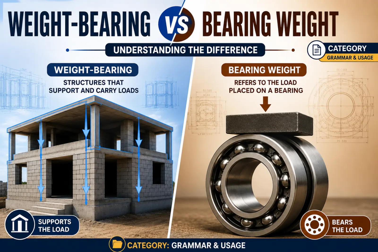 Weight-Bearing vs Bearing Weight