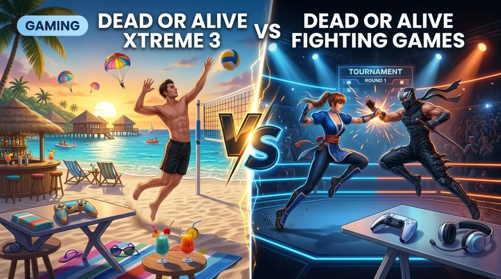 Dead or Alive Xtreme 3 vs Dead or Alive Fighting Games