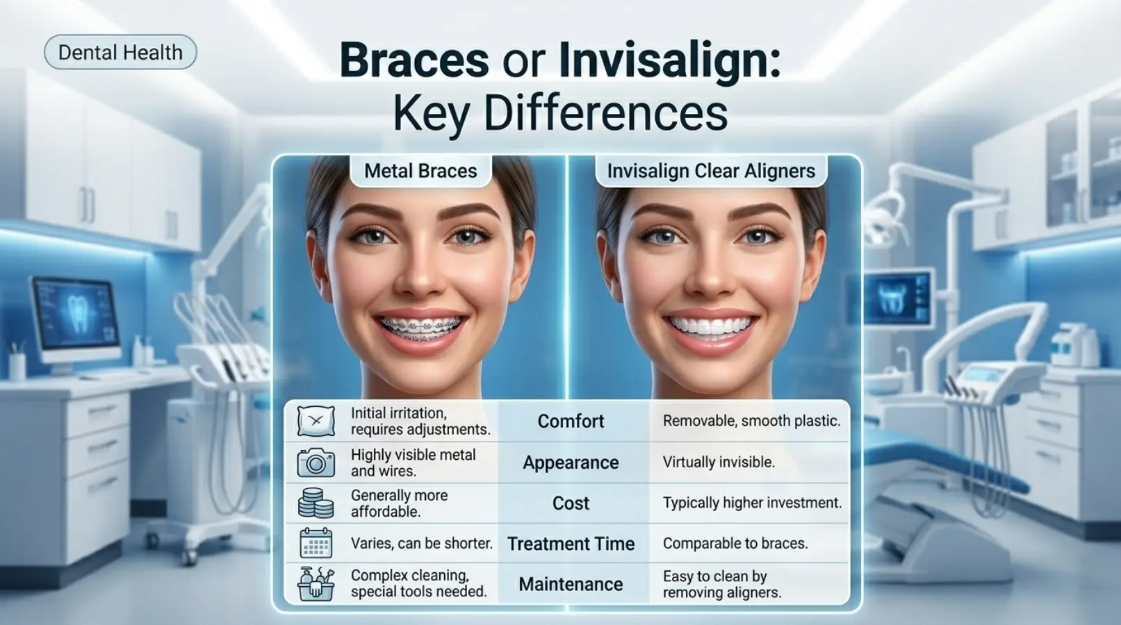Braces or Invisalign: Key Differences
