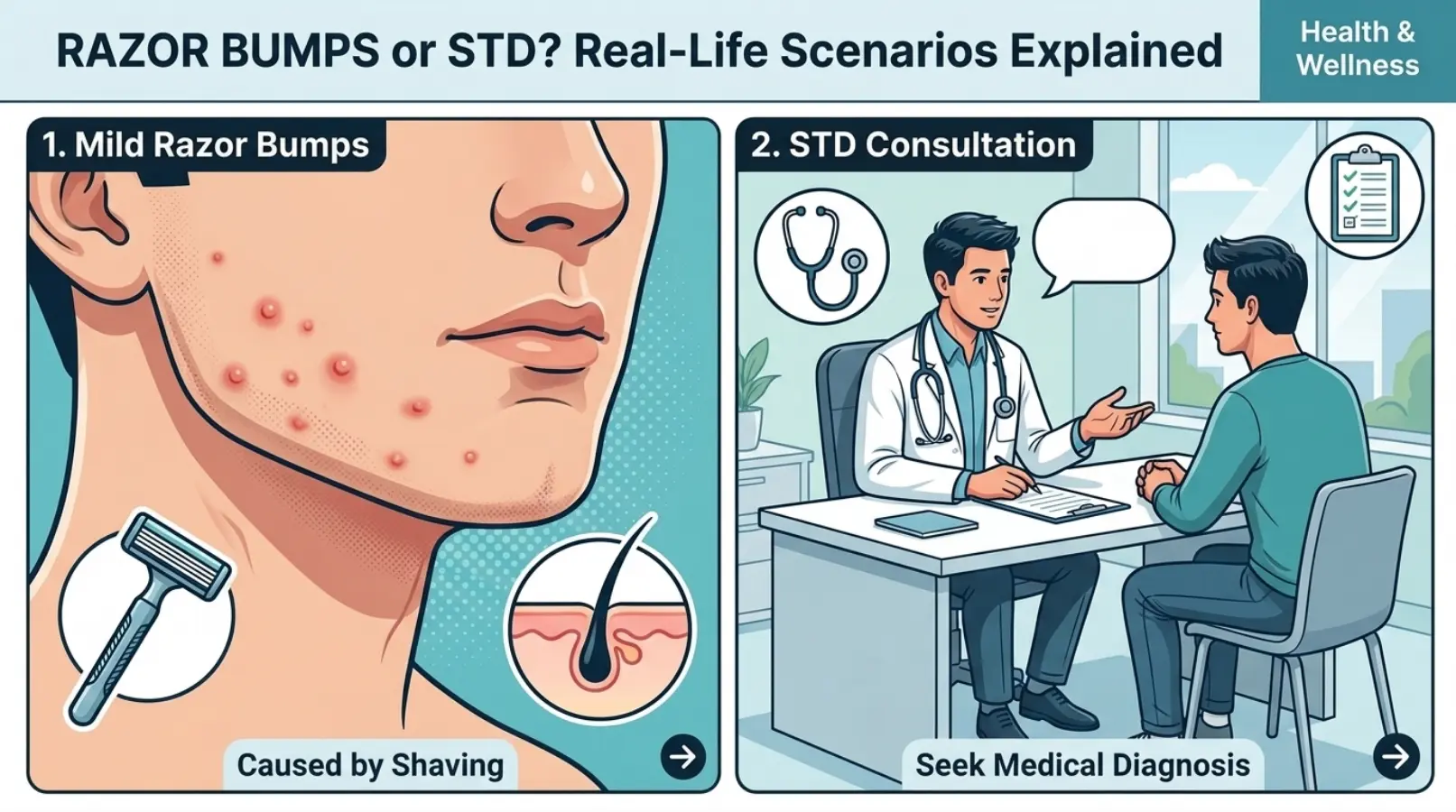 Real-Life Scenarios: Razor Bumps or STD?