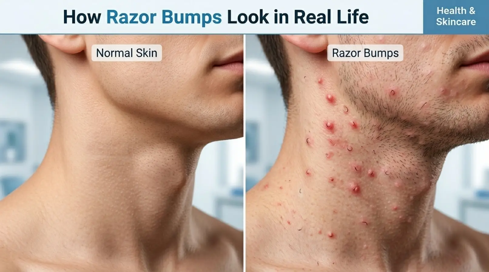 How Razor Bumps Look in Real Life