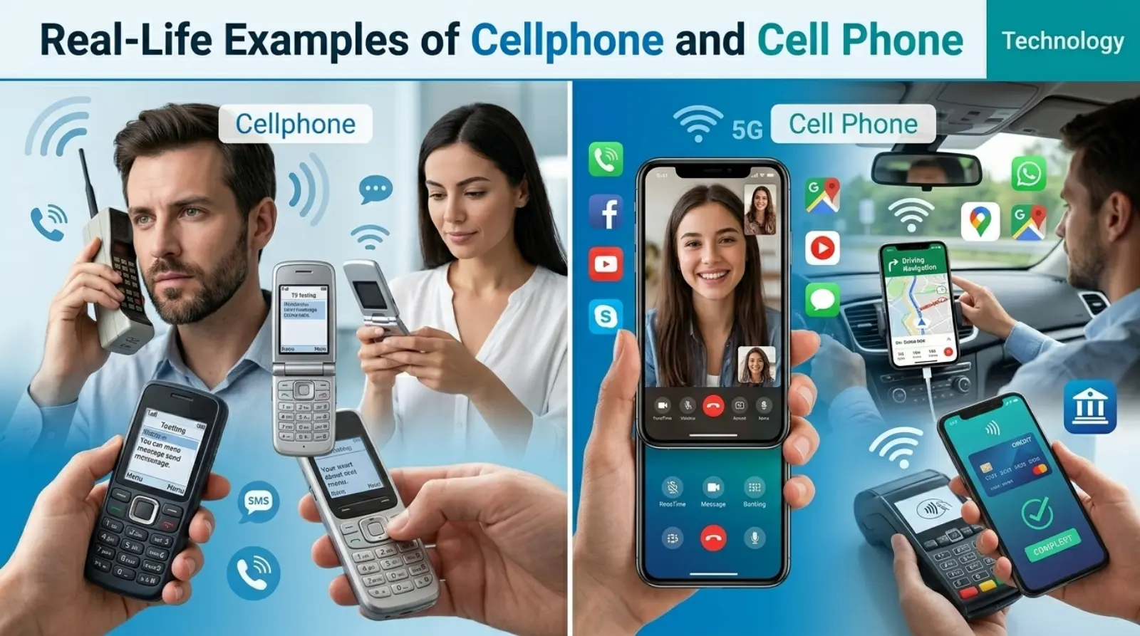 Real-Life Examples of Cellphone and Cell Phone