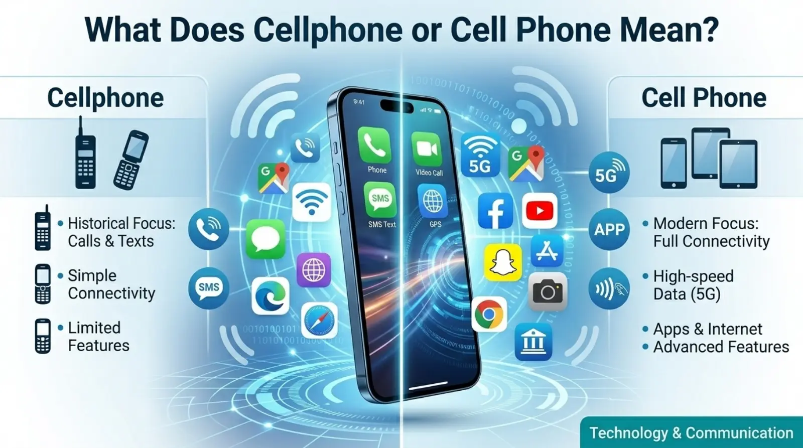 What Does Cellphone or Cell Phone Mean?