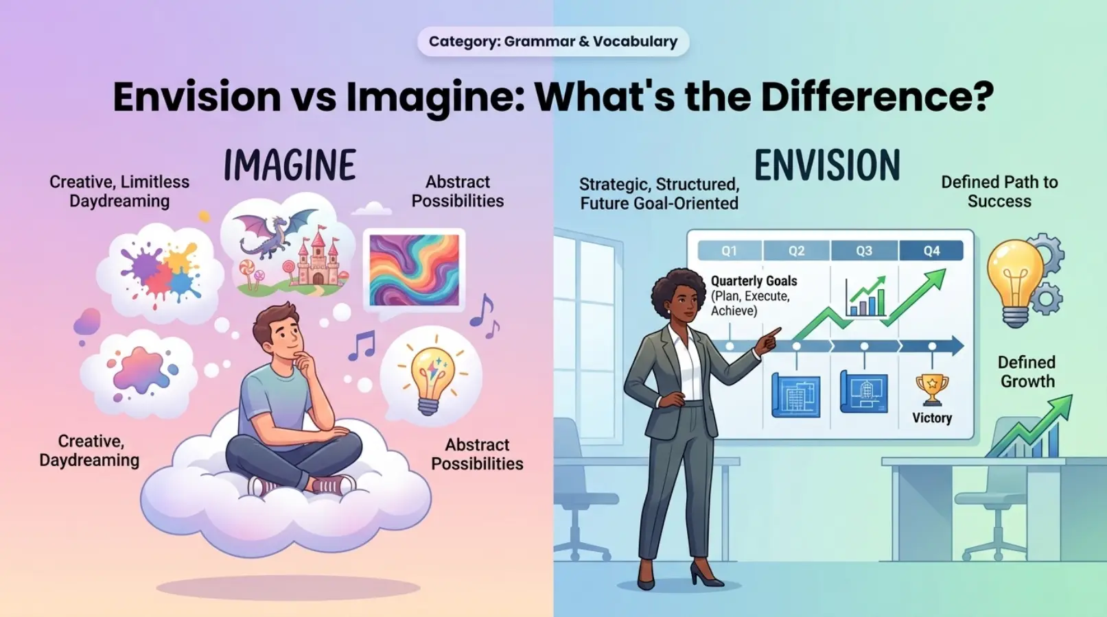 Envision vs Imagine