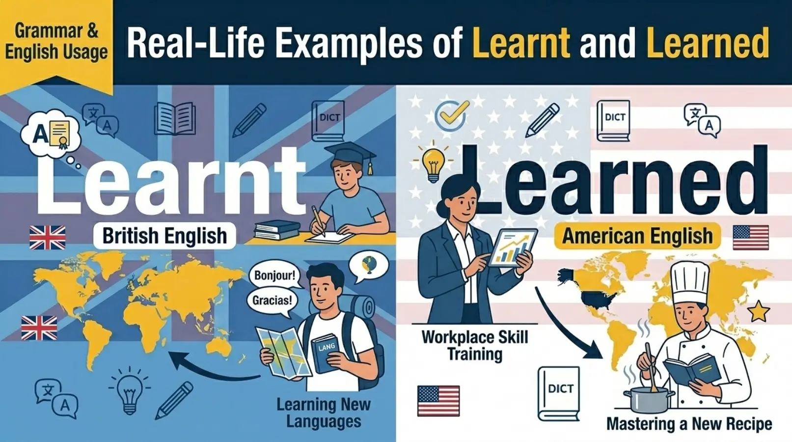 Real-Life Examples of Learnt and Learned