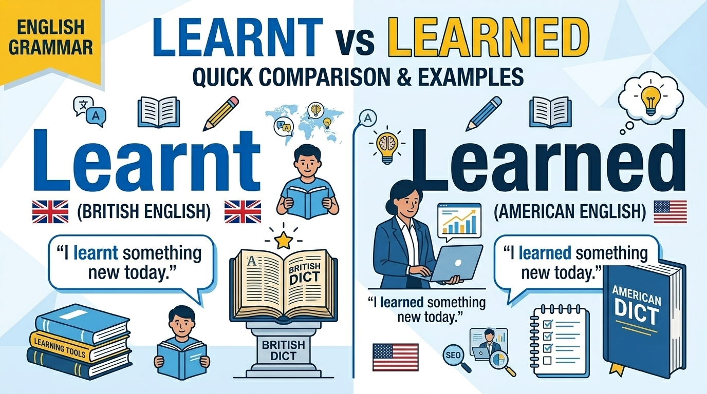 Learnt vs Learned: Quick Comparison Examples