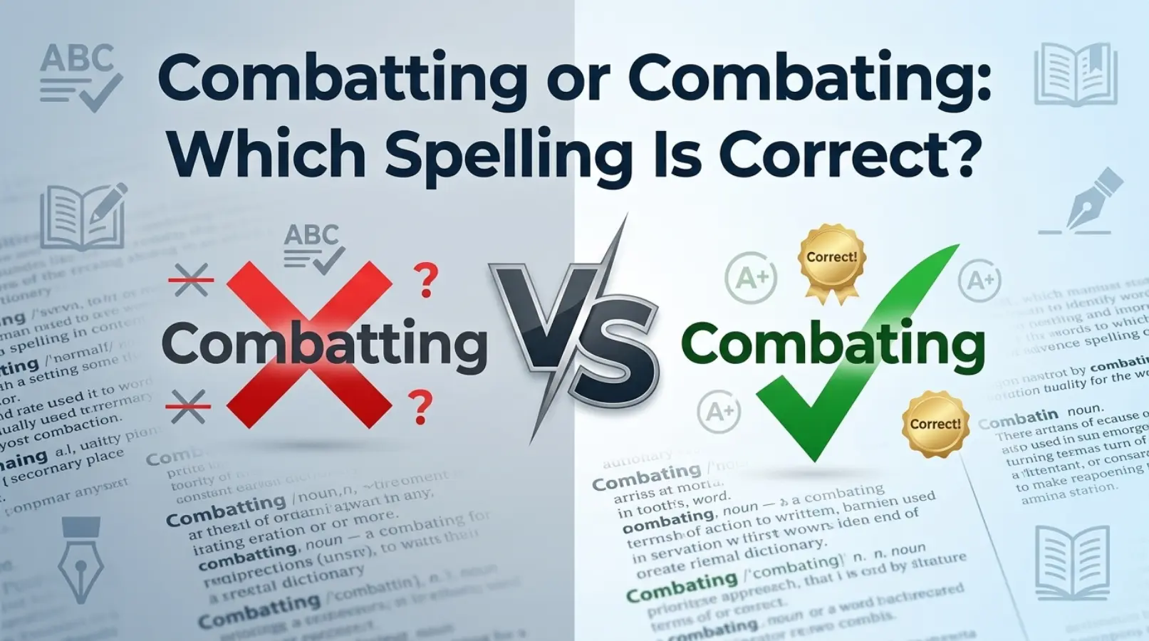 combatting or combating