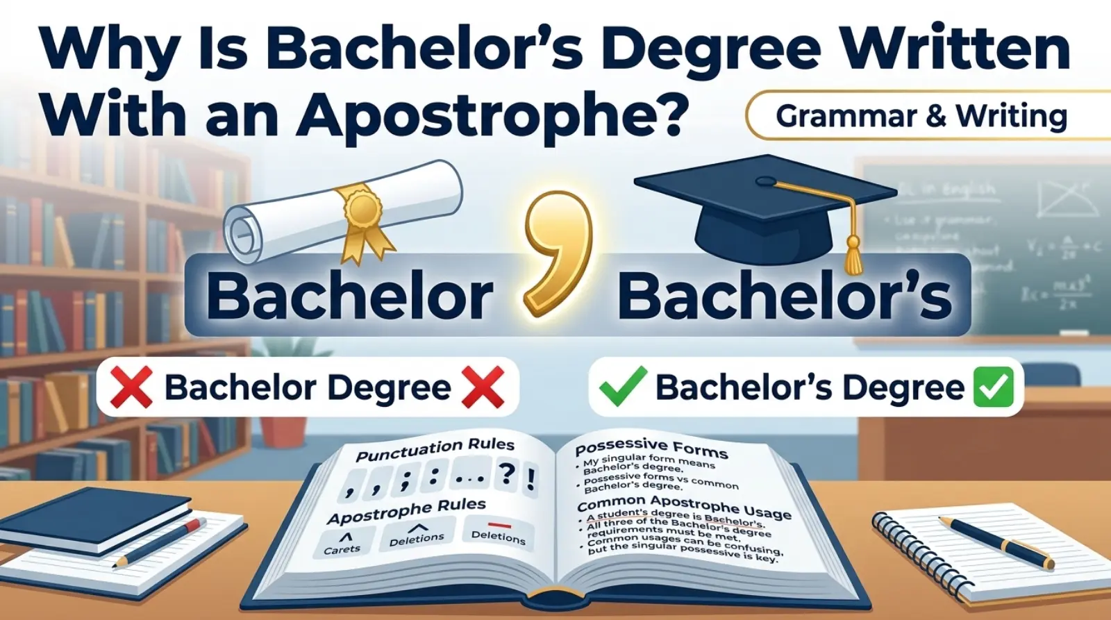 Why Is Bachelor's Degree Written With an Apostrophe?