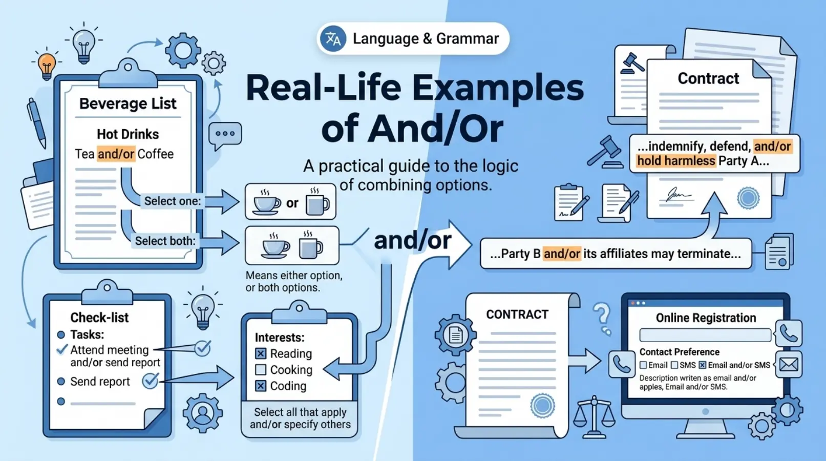 Real-Life Examples of And/Or