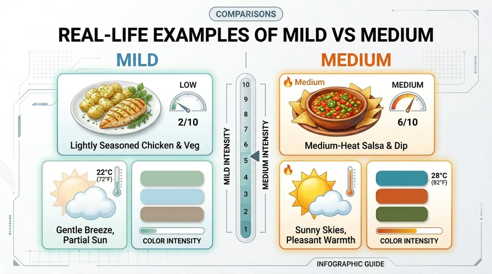 Real-Life Examples of Mild vs Medium