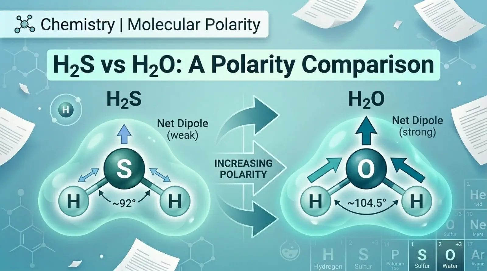 H2S vs H2O: A Polarity Comparison