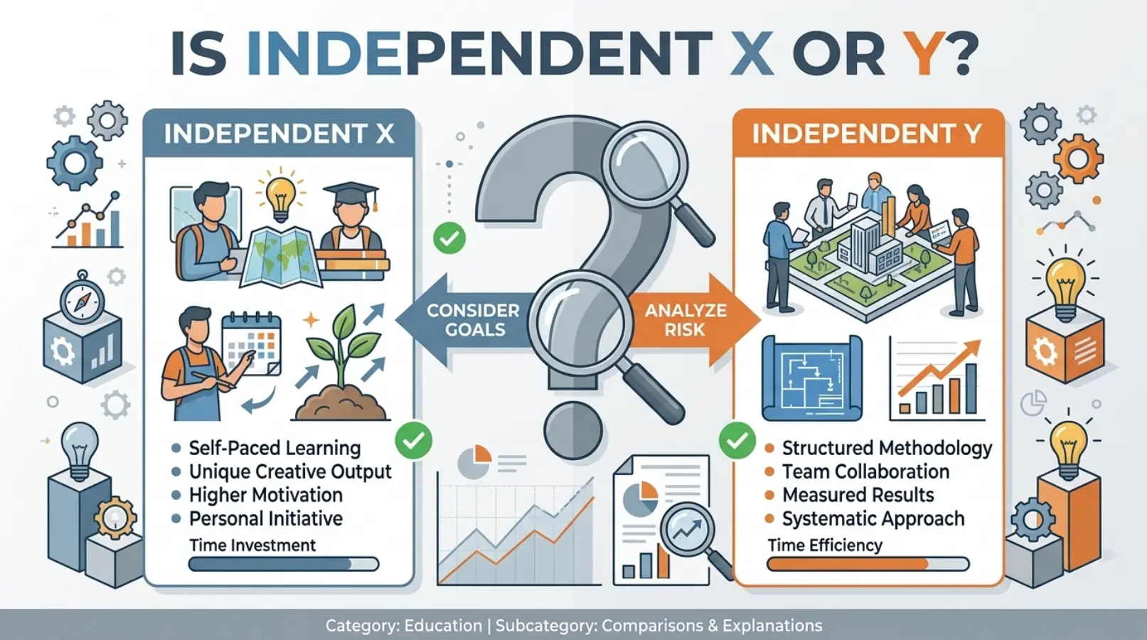 is independent x or y