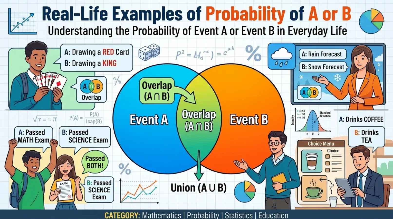 Real-Life Examples of Probability of a or b