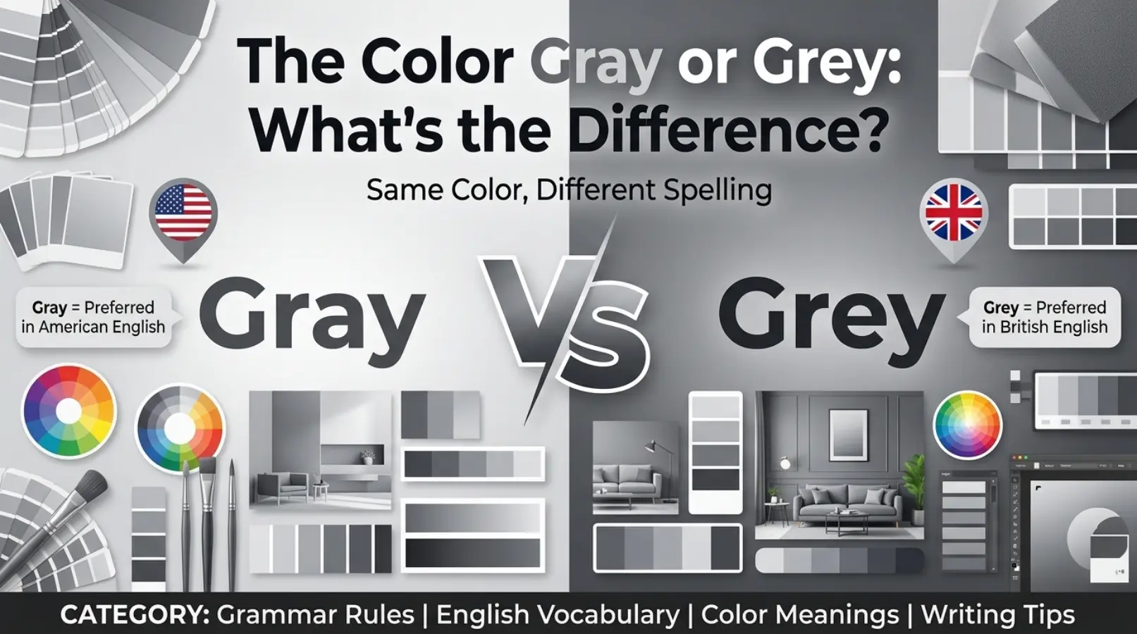 the color gray or grey