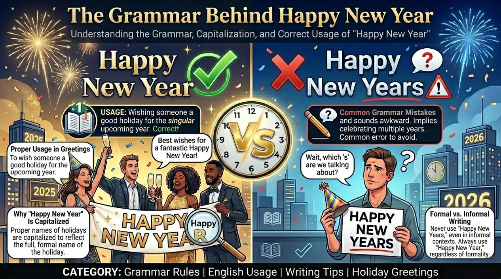 The Grammar Behind Happy New Year