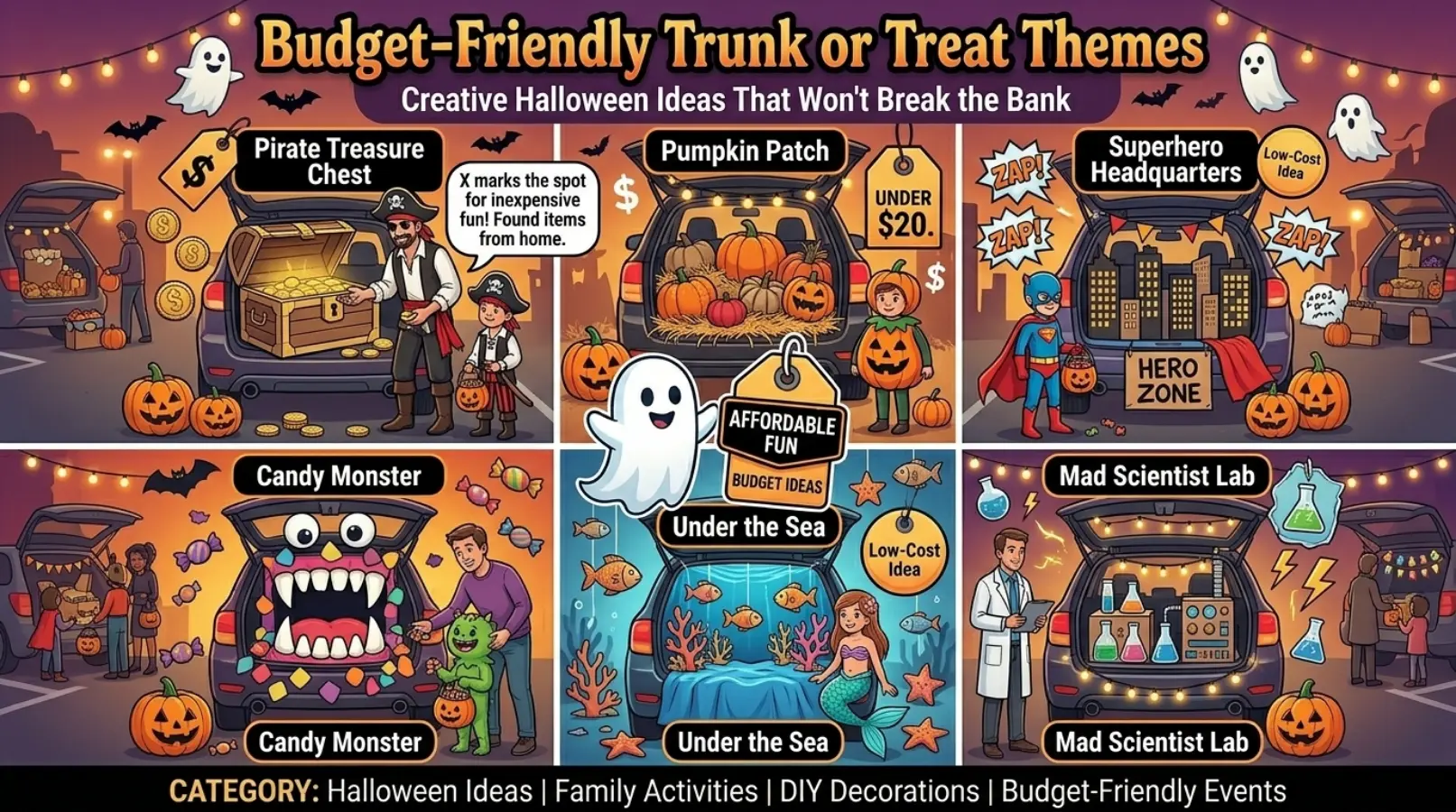 Budget-Friendly Trunk or Treat Themes