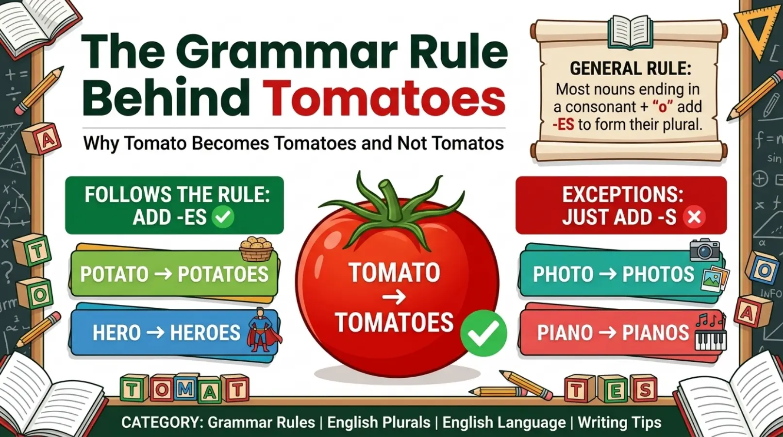 The Grammar Rule Behind Tomatoes