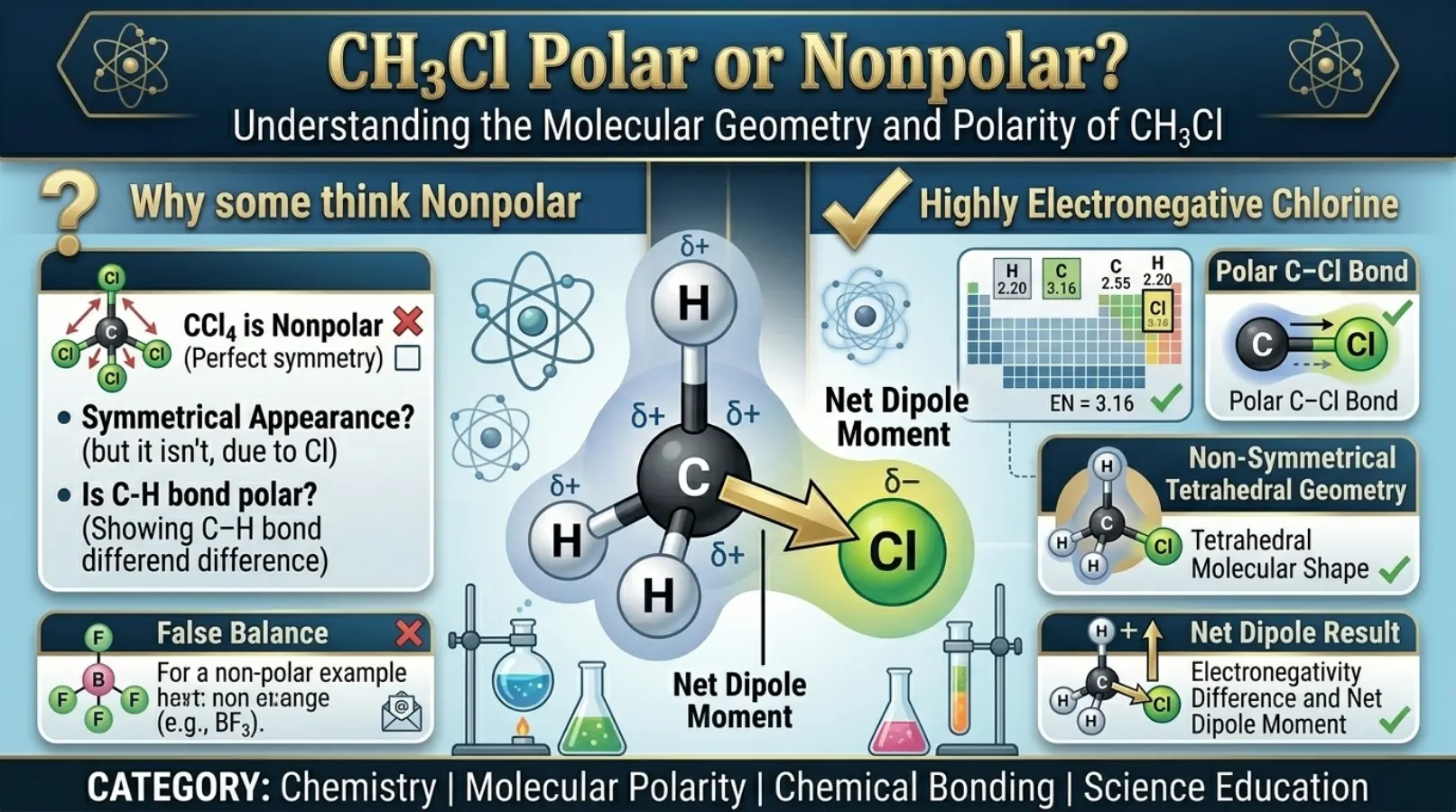 ch3cl polar or nonpolar