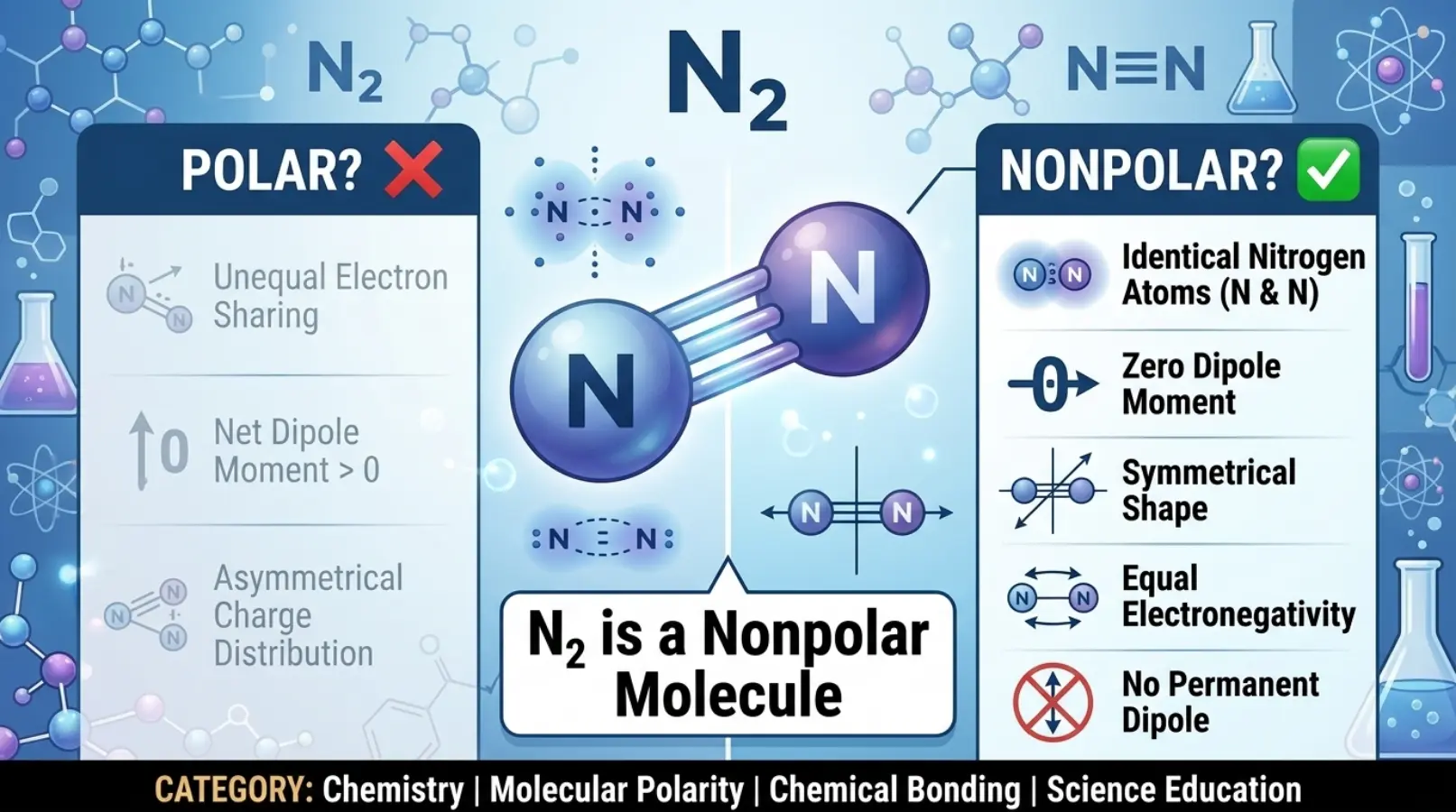 is n2 polar or nonpolar