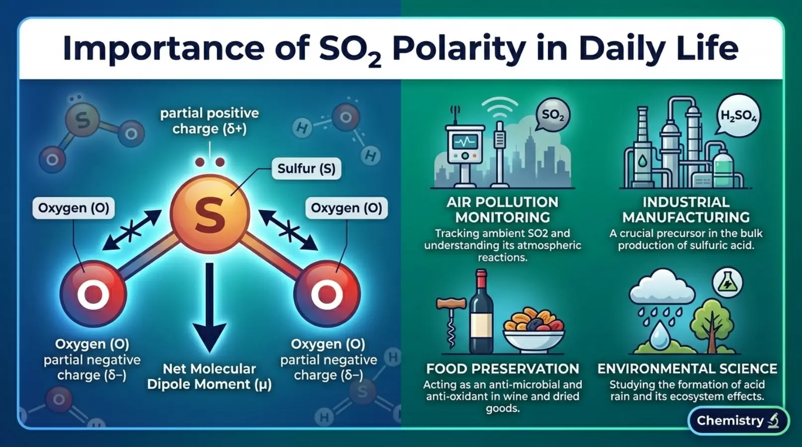 Importance of SO2 Polarity in Daily Life