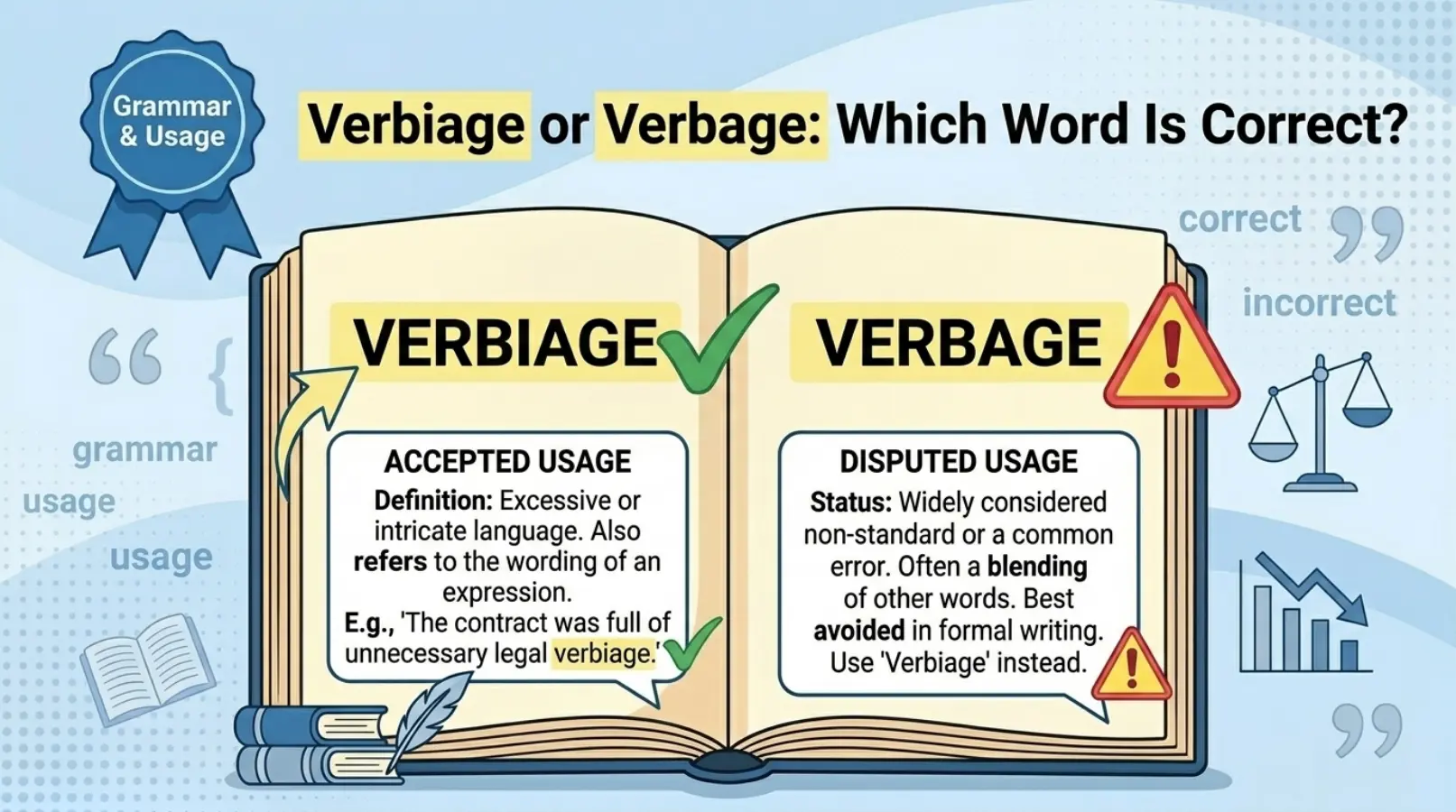 verbiage or verbage