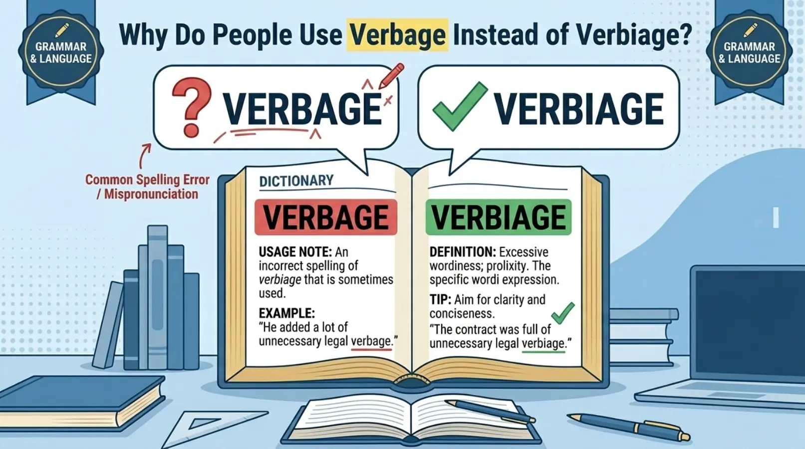 Why Do People Use Verbage Instead of Verbiage?