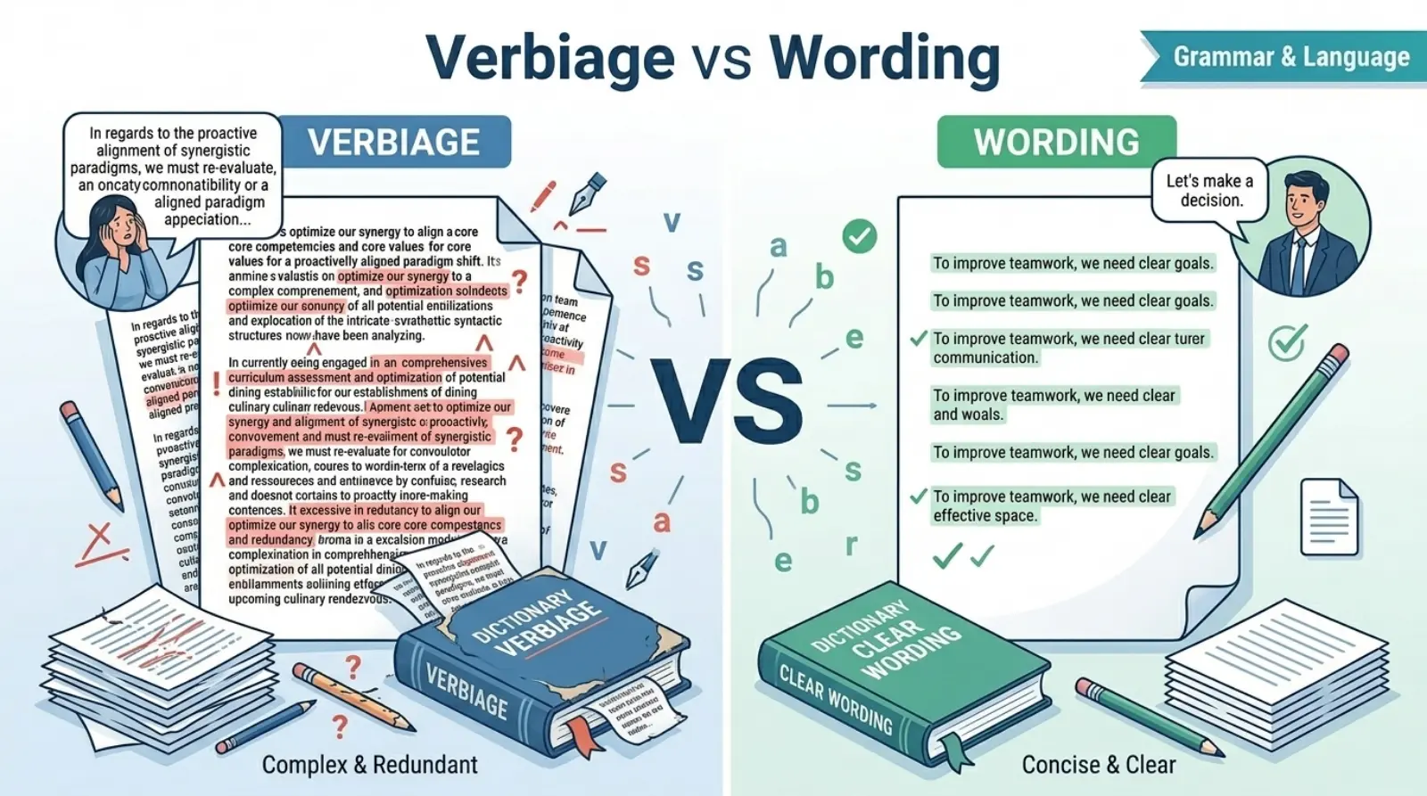 Verbiage vs Wording