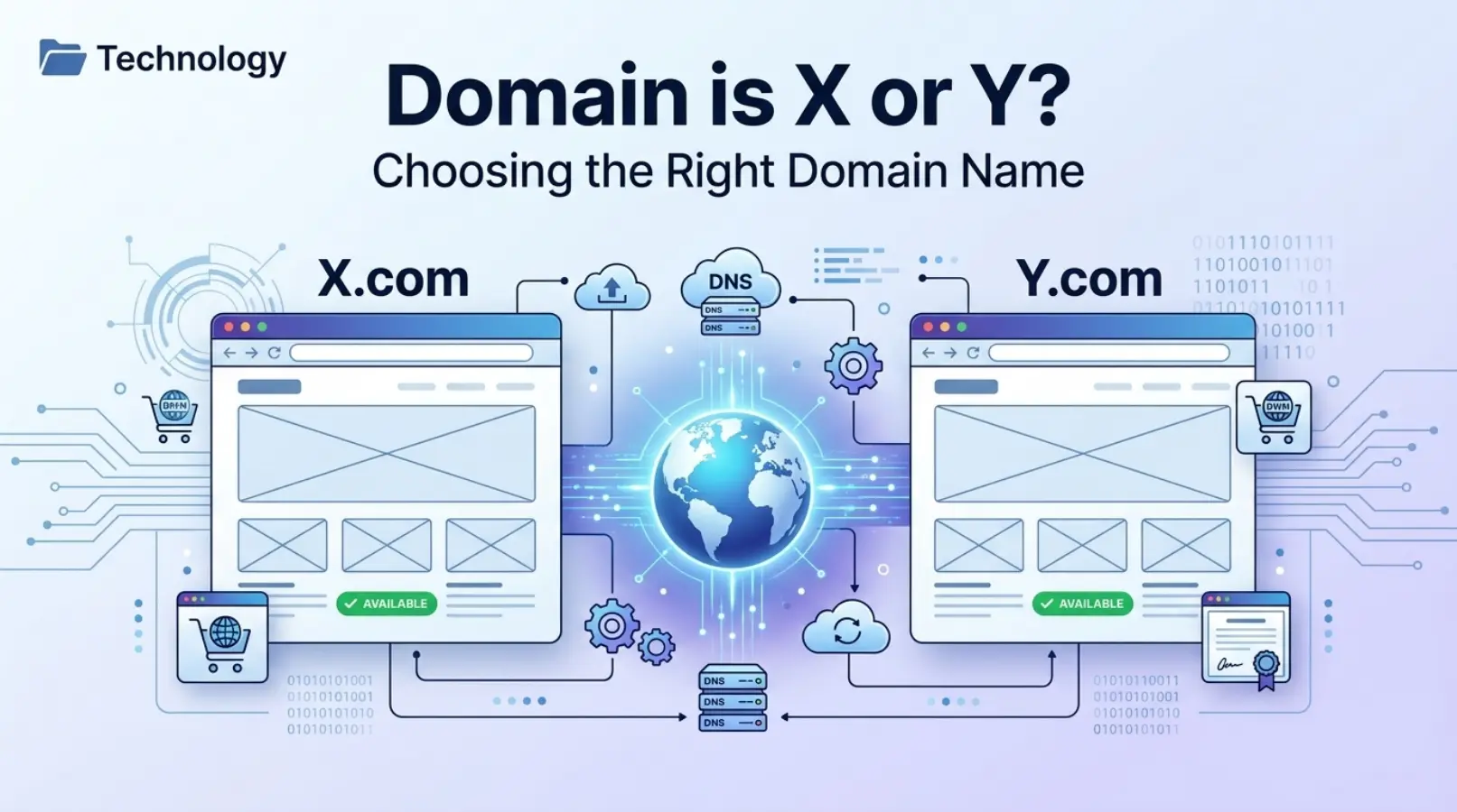 domain is x or y