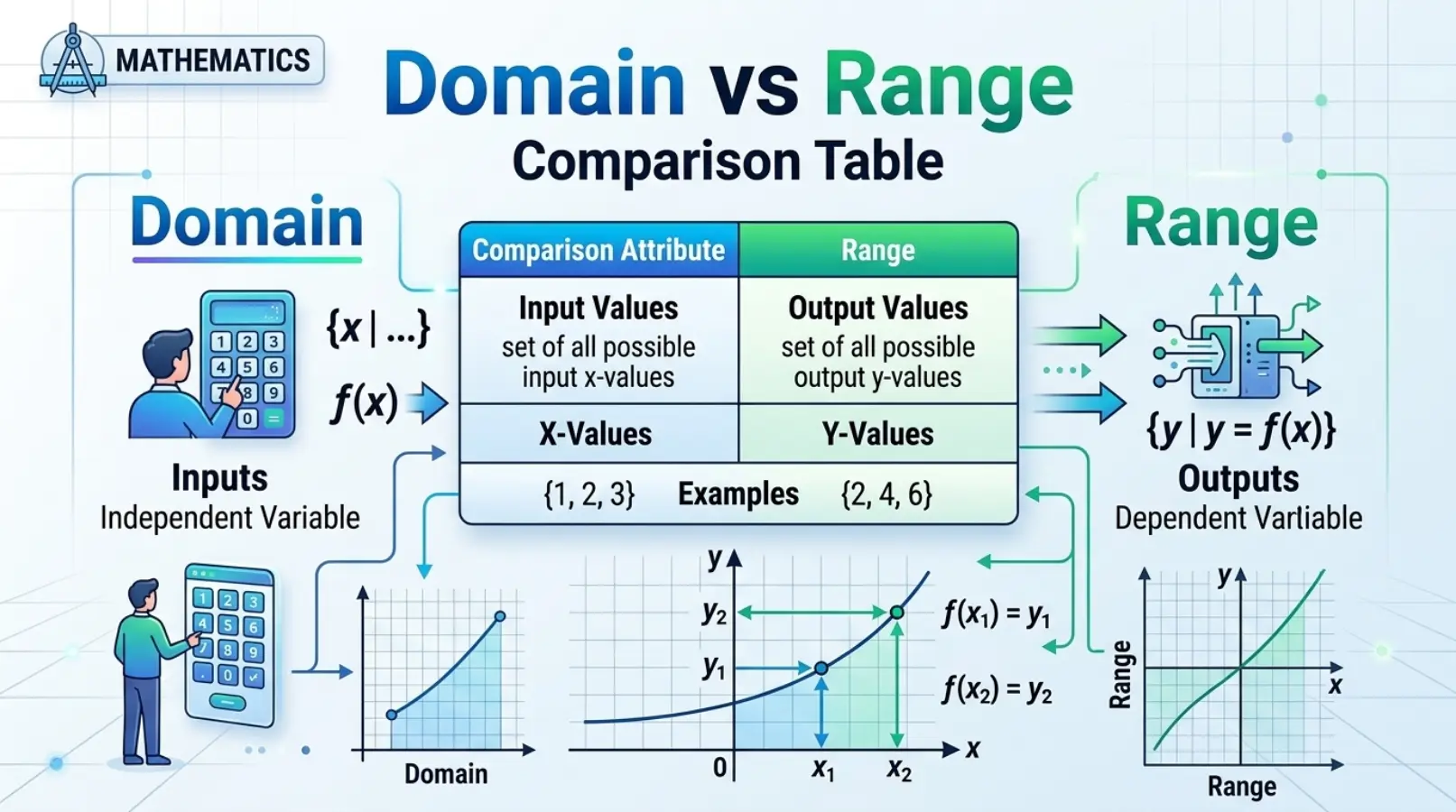 Domain vs Range (Comparison Table)