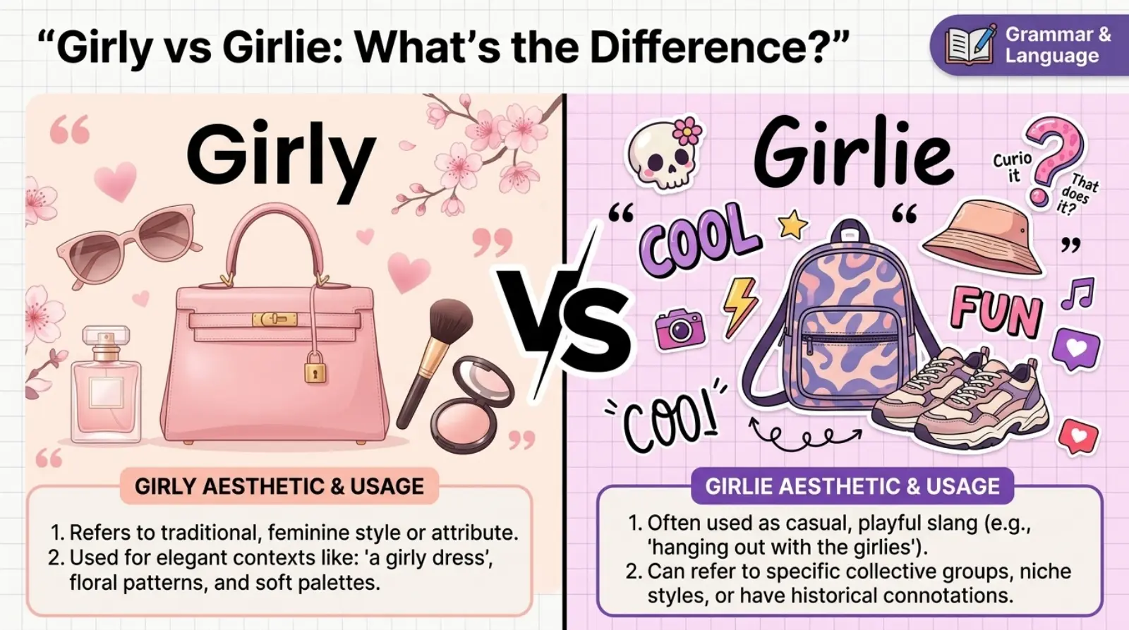 Girly vs Girlie: What's the Difference?