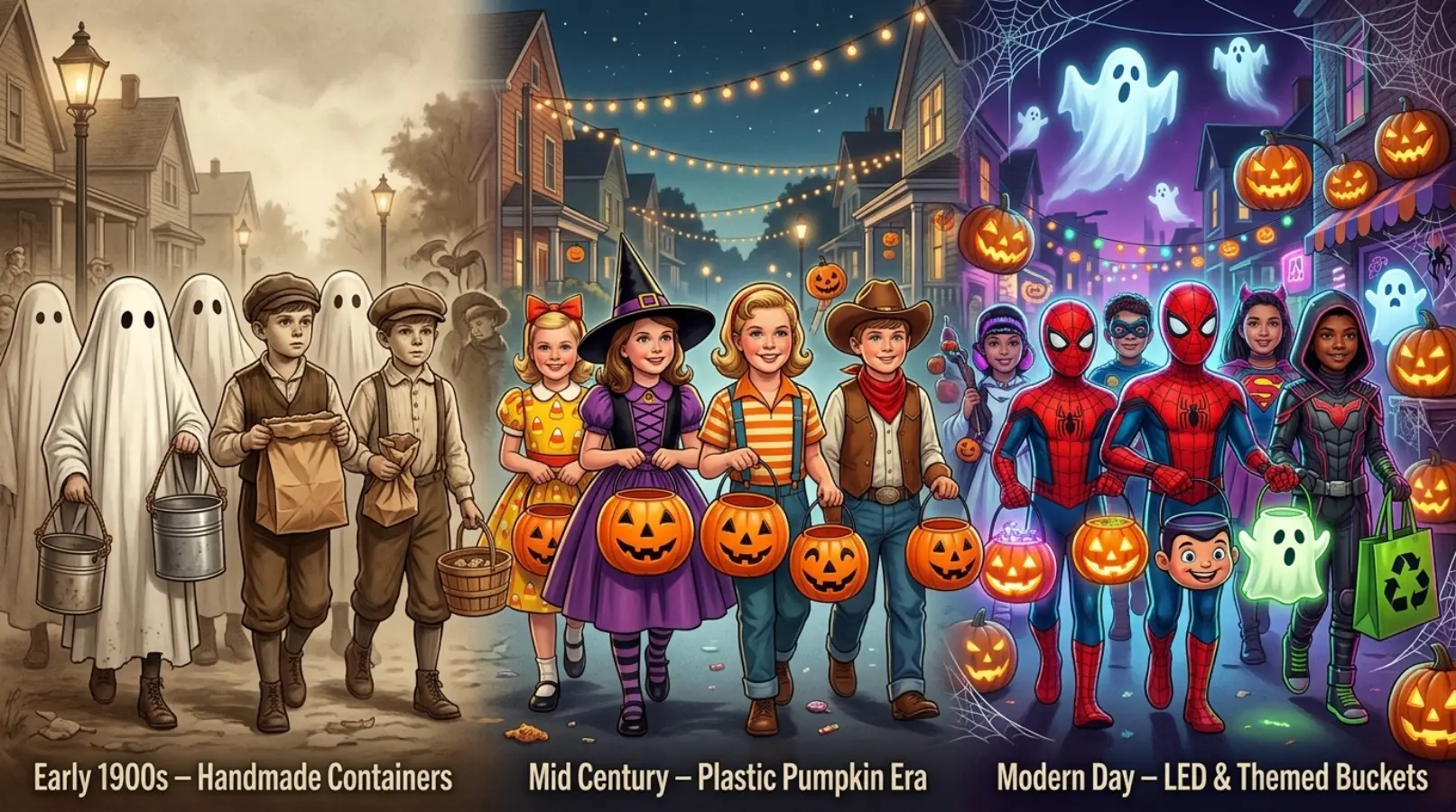 History of Trick or Treat Buckets