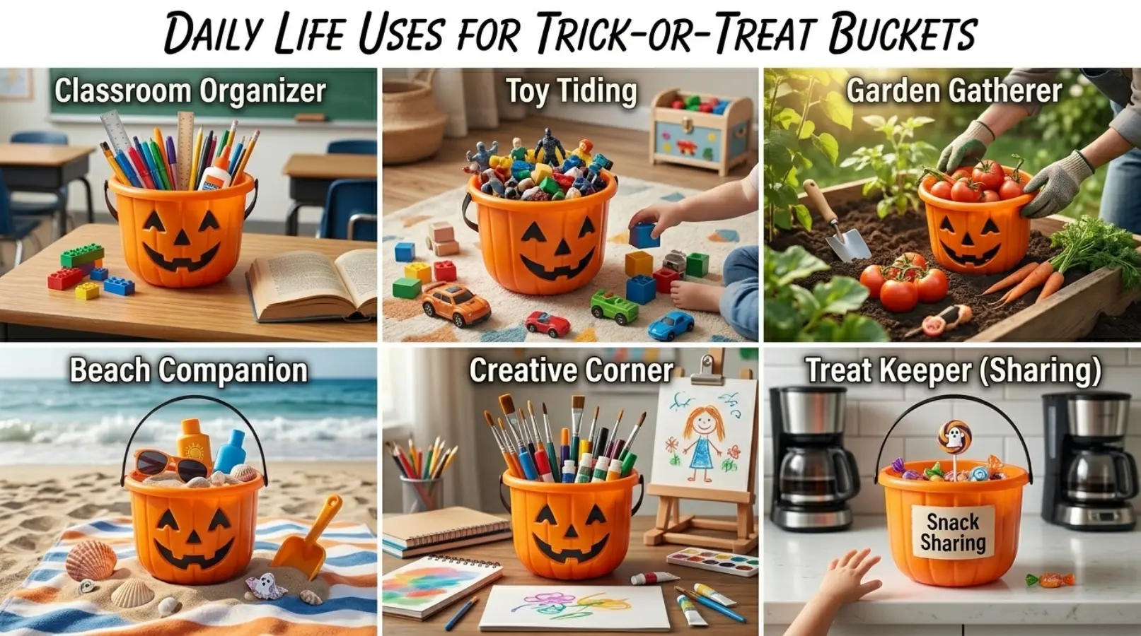 Daily Life Uses of Trick or Treat Buckets