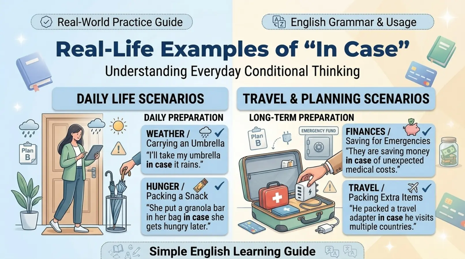 Real-Life Examples of “In Case”