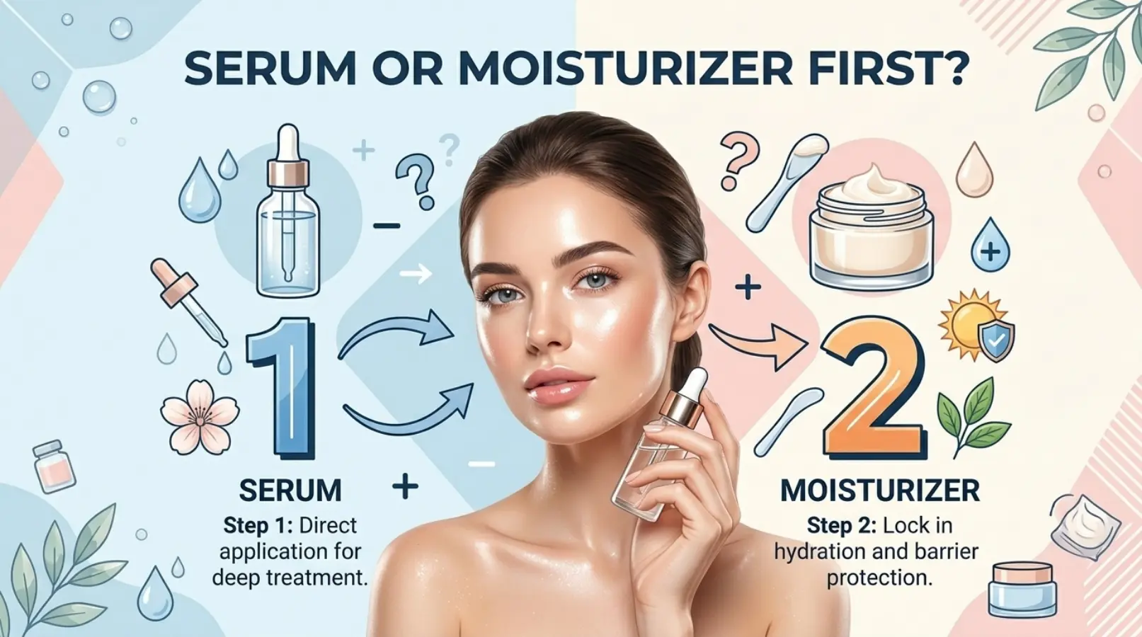 serum or moisturizer first